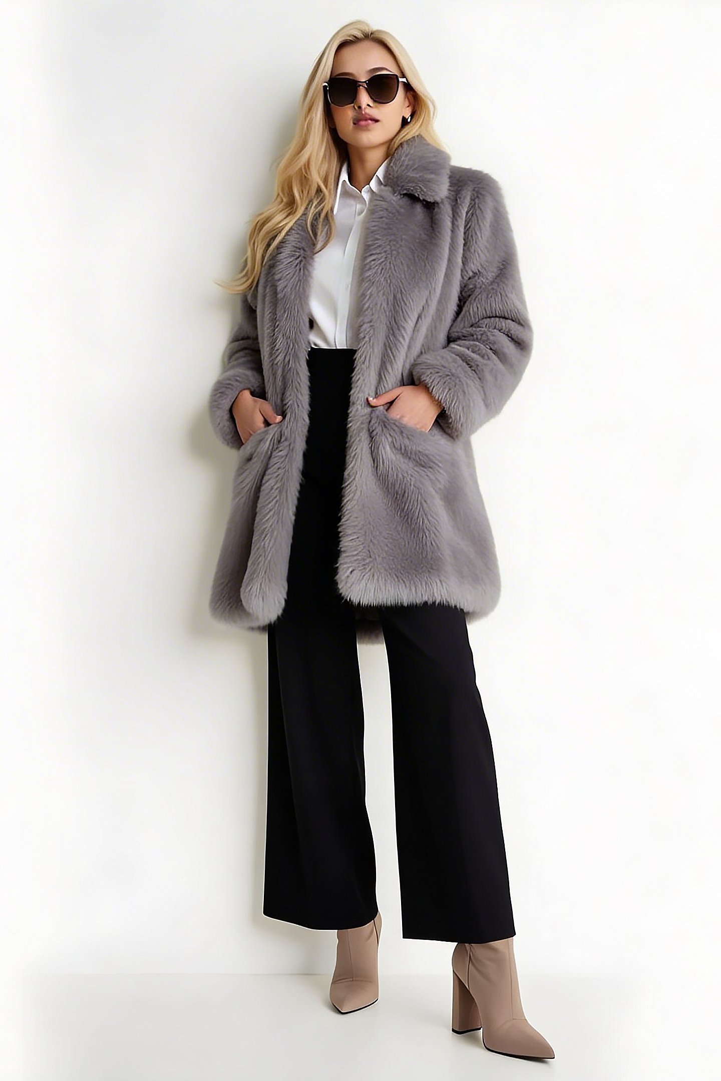 Faux Fur Coat by Street One