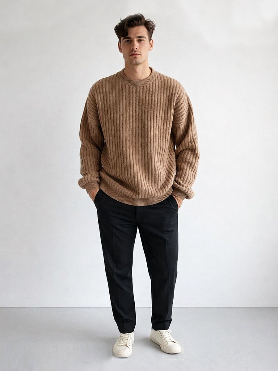 Knit Sweater by OneEntry