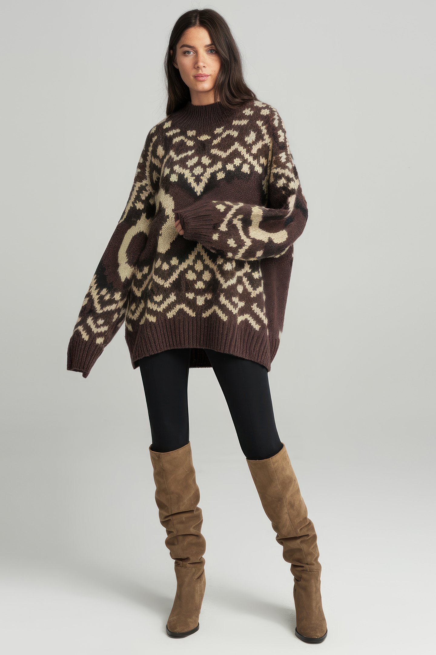Oversized Ornamental Sweater by Street One