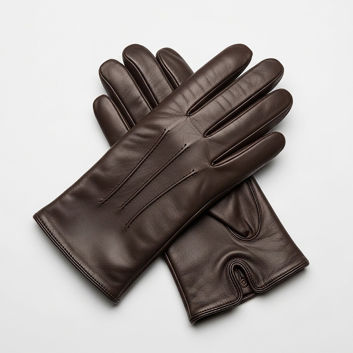 Men Leather Gloves by OneEntry