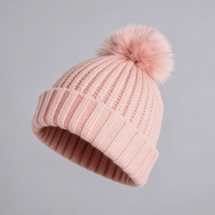 Women Beanie With Pompom by Street One