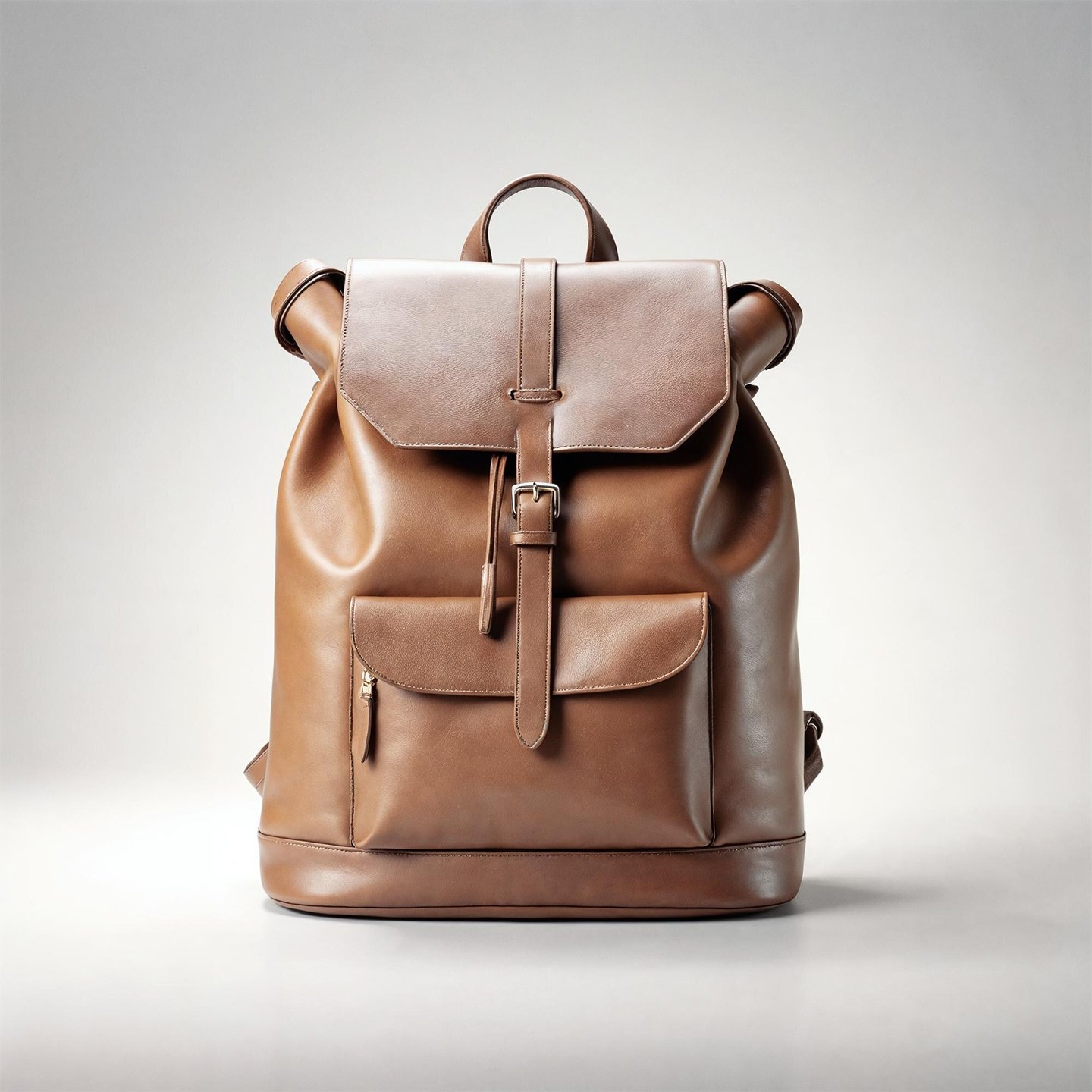 Men Leather Backpack by OneEntry